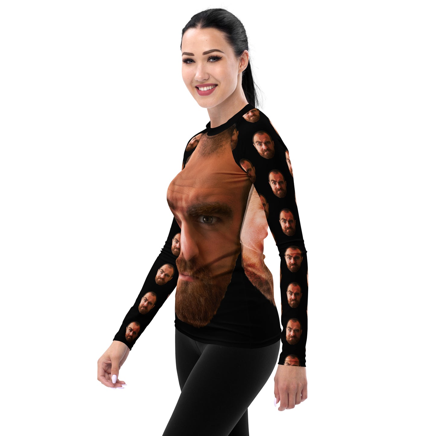 "Custom Face Abomination" Women's Rash Guard