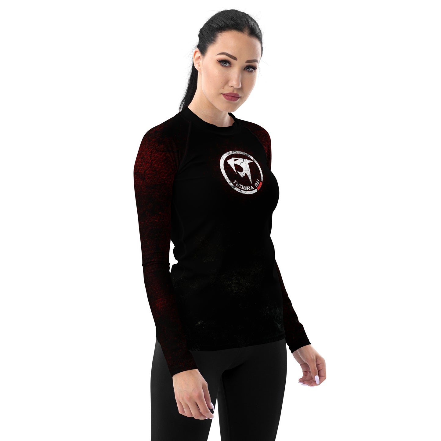 "Timura BJJ Triangles" Women's Rash Guard