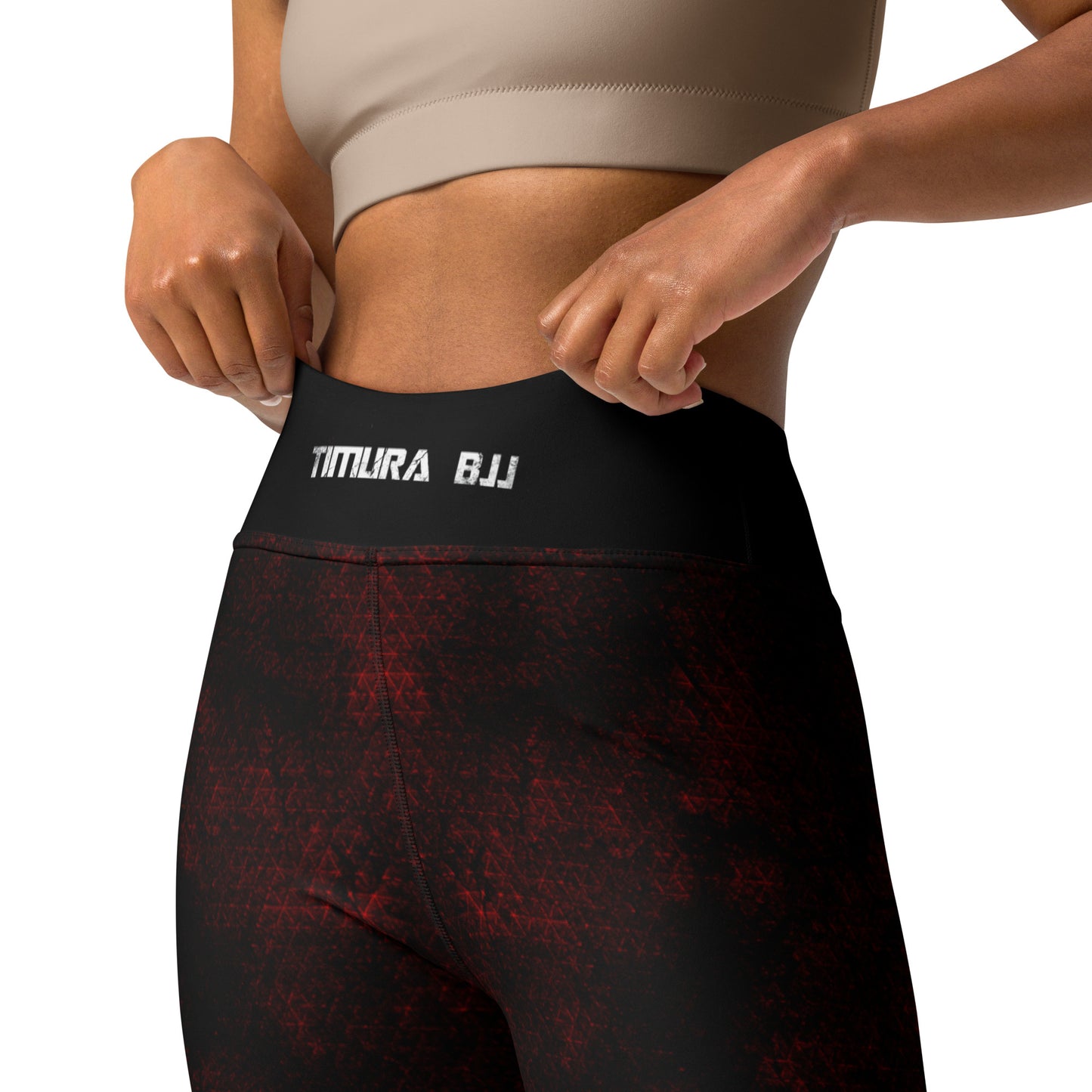 "Timura BJJ Triangles" Yoga Leggings