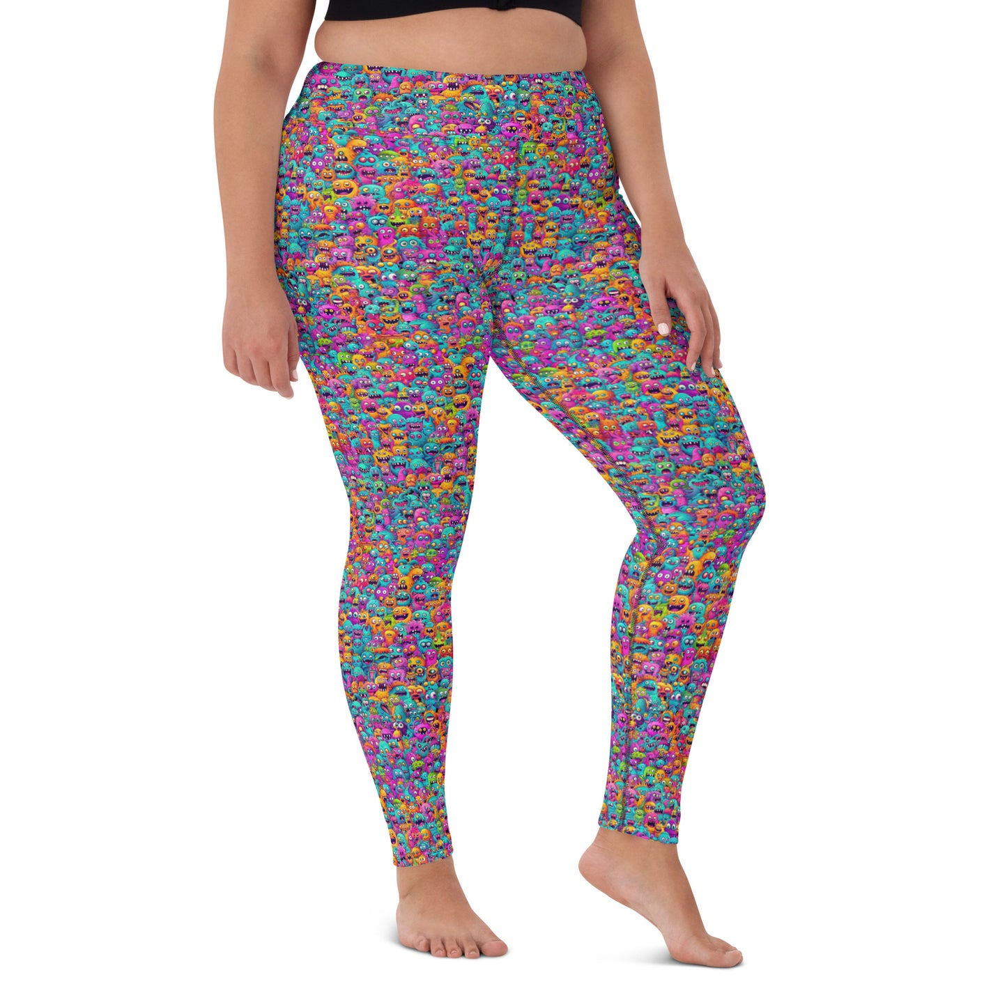 "Monsters" Women's Spats Leggings Yoga Pants