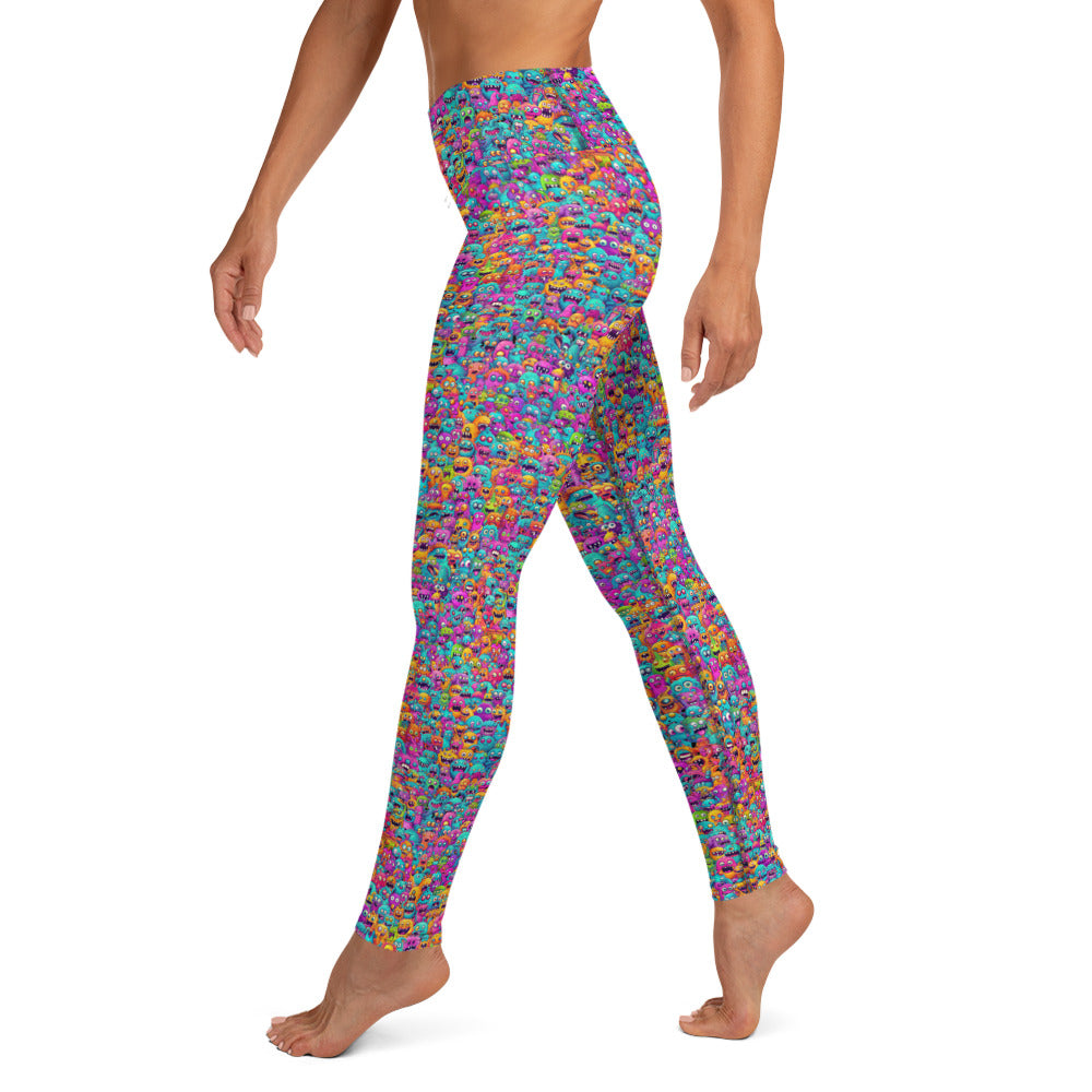 "Monsters" Women's Spats Leggings Yoga Pants