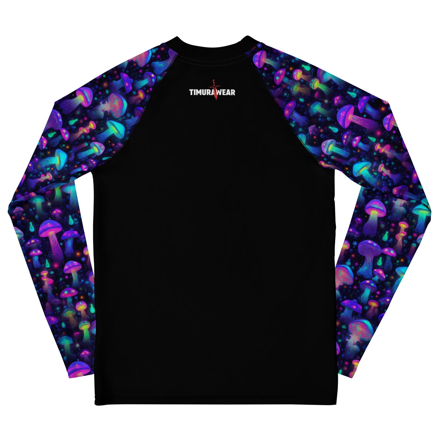 "Glowing Mushrooms" Sleeves Youth Rash Guard