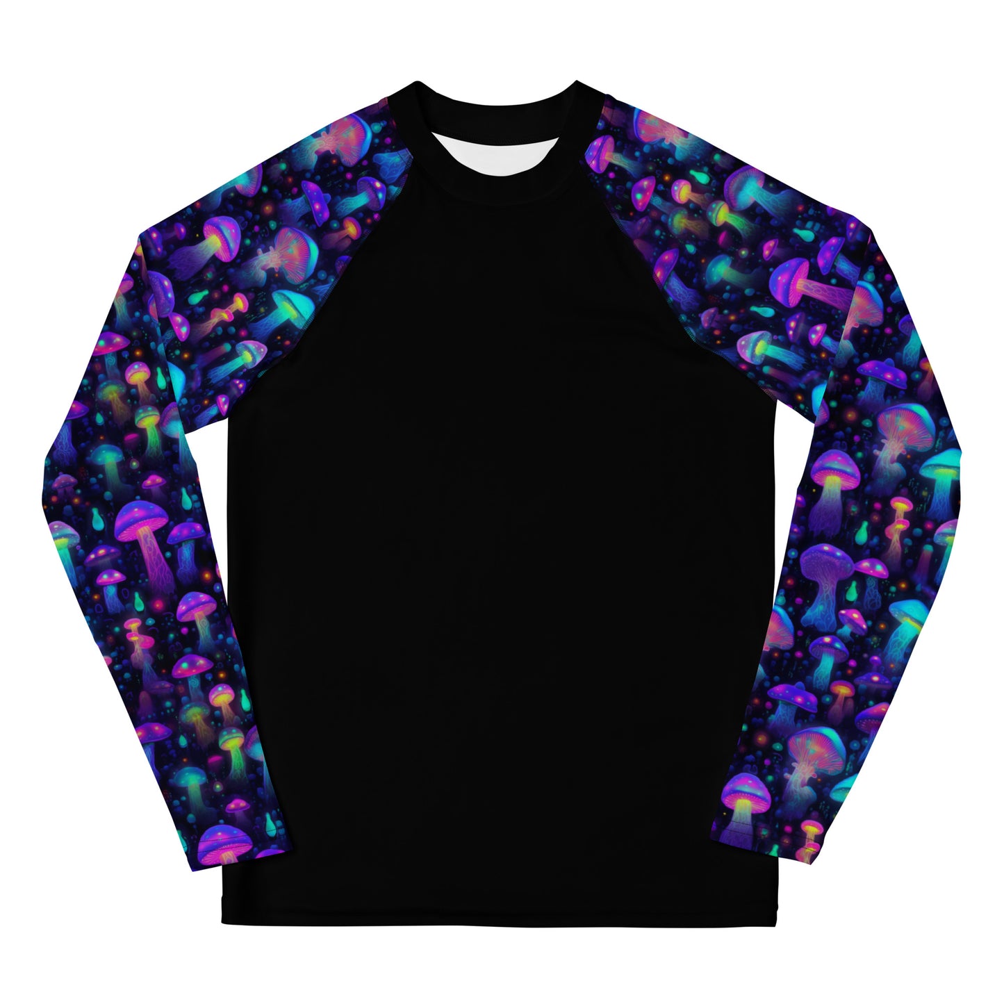 "Glowing Mushrooms" Sleeves Youth Rash Guard