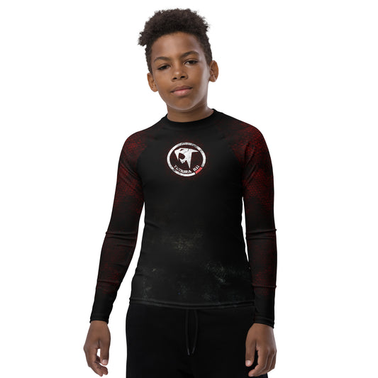 "Timura BJJ Triangles" Youth Rash Guard