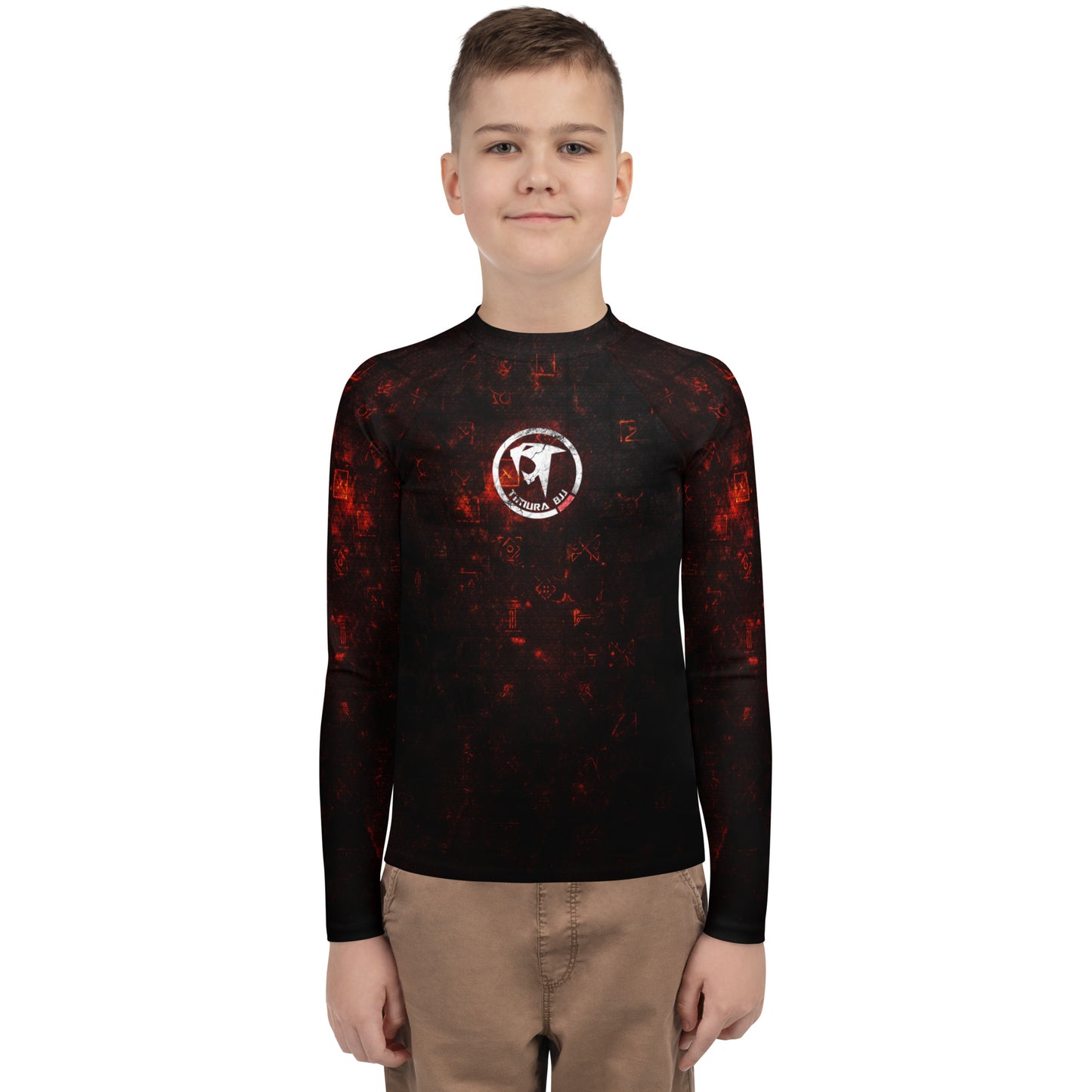 "Timura BJJ Runes" Youth Rash Guard