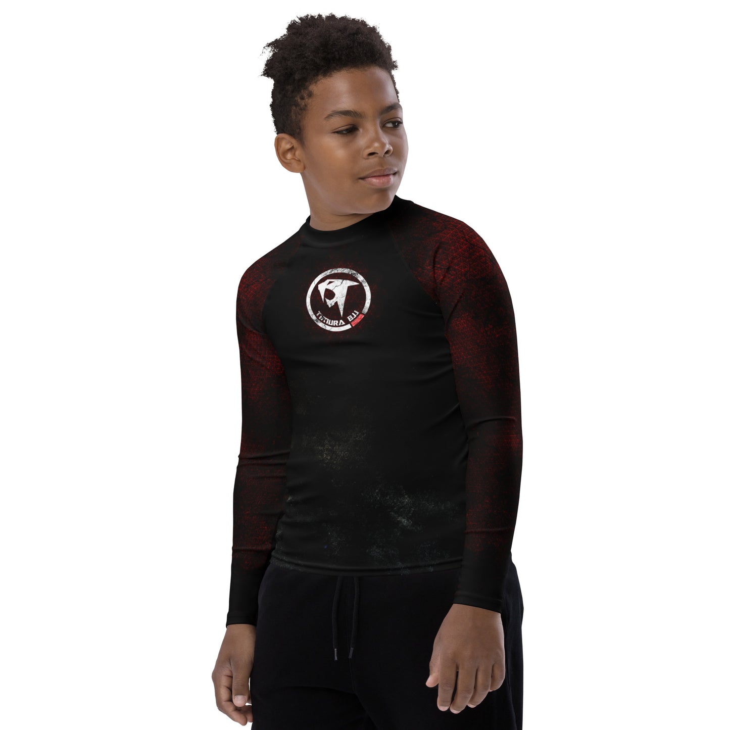 "Timura BJJ Triangles" Youth Rash Guard