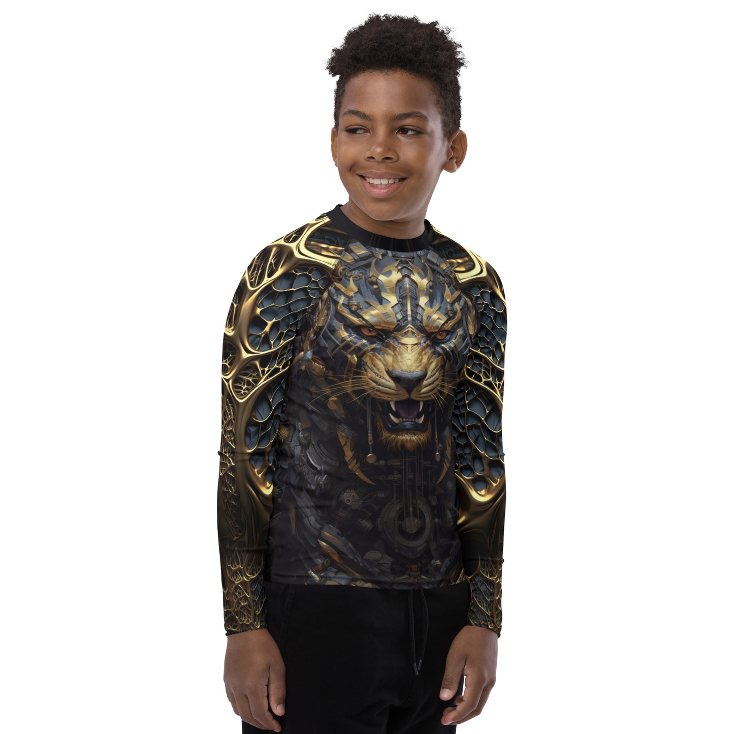 "Metal Tiger" Youth Rash Guard