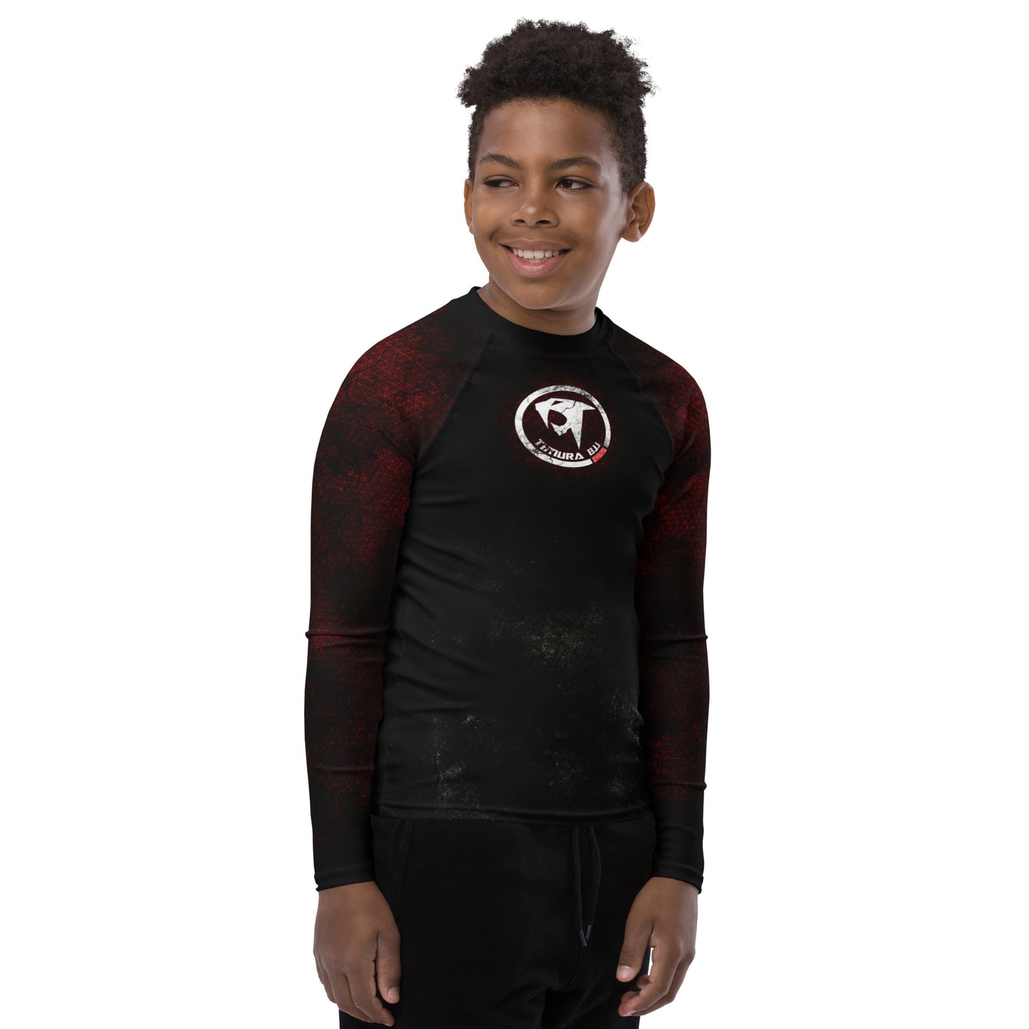 "Timura BJJ Triangles" Youth Rash Guard