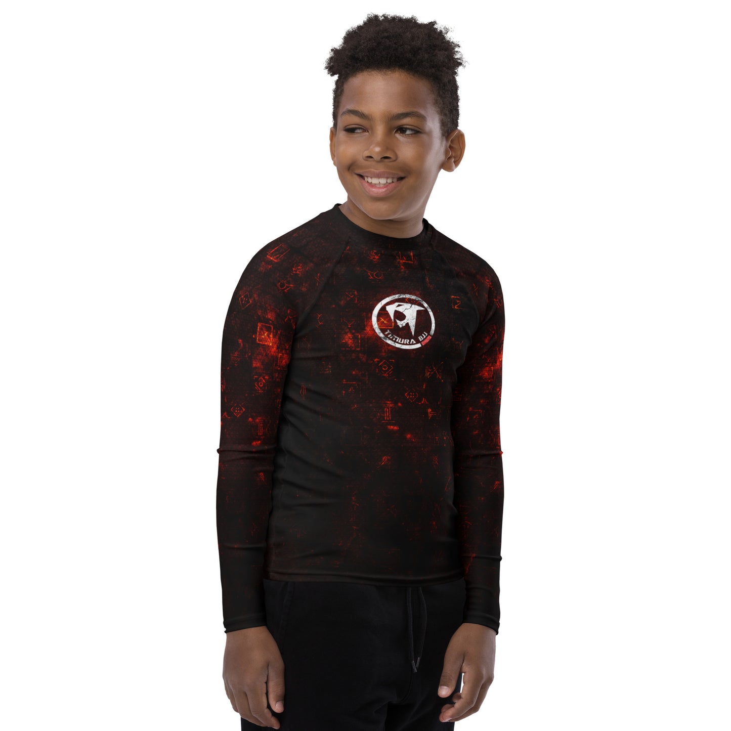 "Timura BJJ Runes" Youth Rash Guard